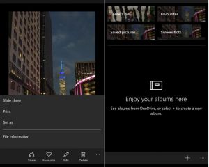 L'application photo native de Windows 10 Mobile récupère les "favoris"
