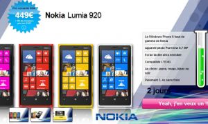Le Nokia Lumia 920 à 454€ seulement sur QoQa.fr