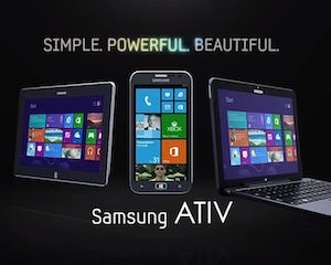 Première publicité pour la gamme Samsung Ativ