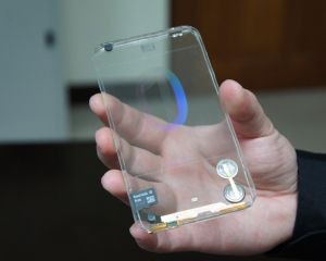 Un prototype de smartphone transparent créé par Polytron