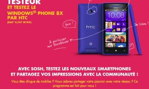 Testez gratuitement le HTC Windows Phone 8X avec Sosh