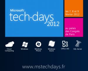 Les TechDays 2012 à Paris débutent aujourd'hui !