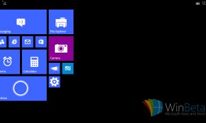 Premières images de Windows 10 sur une tablette de moins de 8 pouces