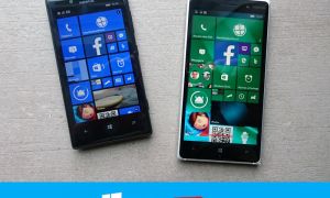 Windows 10 mobile vs ​Windows Phone 8.1 en images