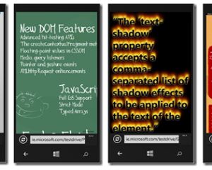 Les différences d’Internet Explorer 10 sur Windows Phone 8 & Windows 8