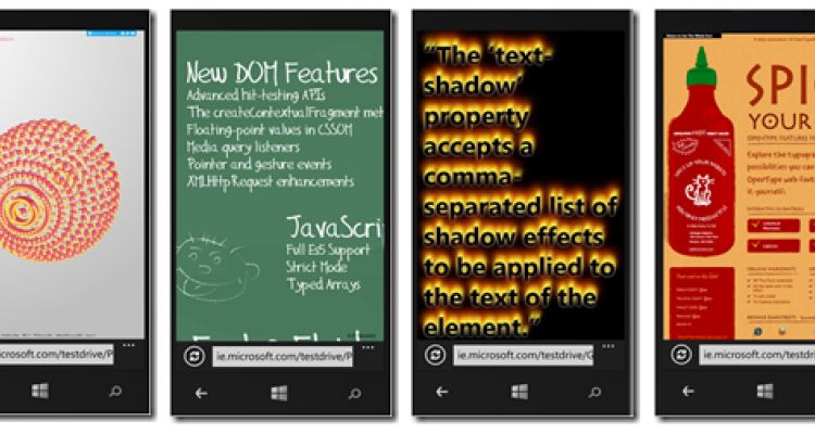 Les différences d’Internet Explorer 10 sur Windows Phone 8 & Windows 8