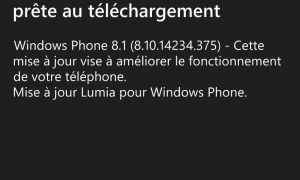Mise à jour 8.10.14234.375 disponible pour les Lumia 530, 930 et 1520