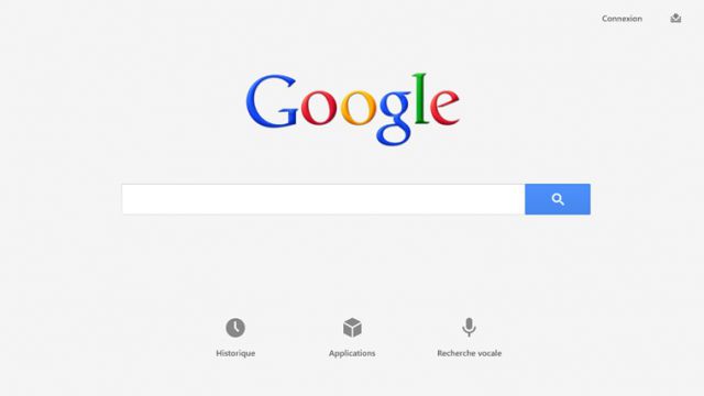 Google Search: écran d'accueil
